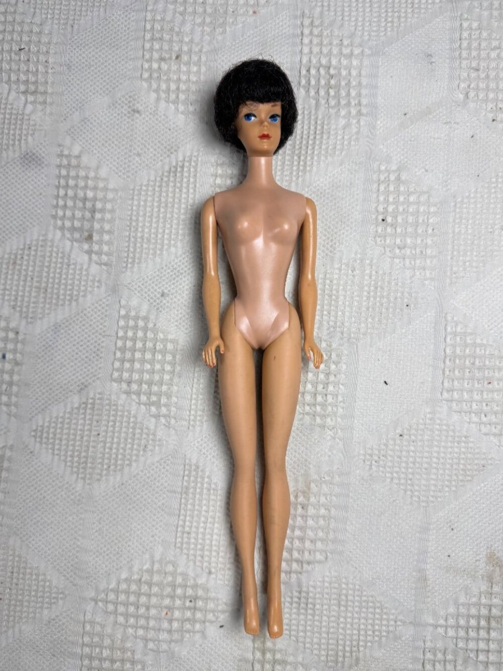 Original Barbie MCMLVIII Brunette Bubble Cut Hair Vintage Mattel 1960 Japan